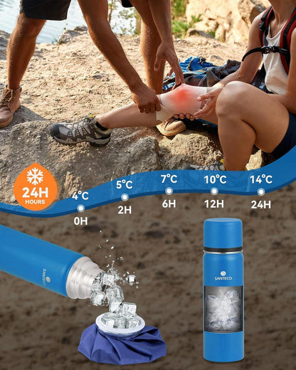 Thermoskanne Edelstahl Isolierflasche 1l 500ml Trinkbecher