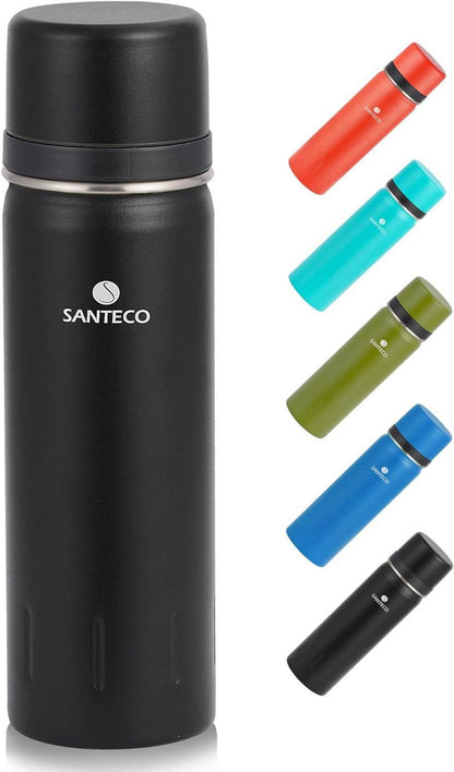 Isolierflasche Edelstahl Auslaufsicher mit Trinkbecher 1000ml