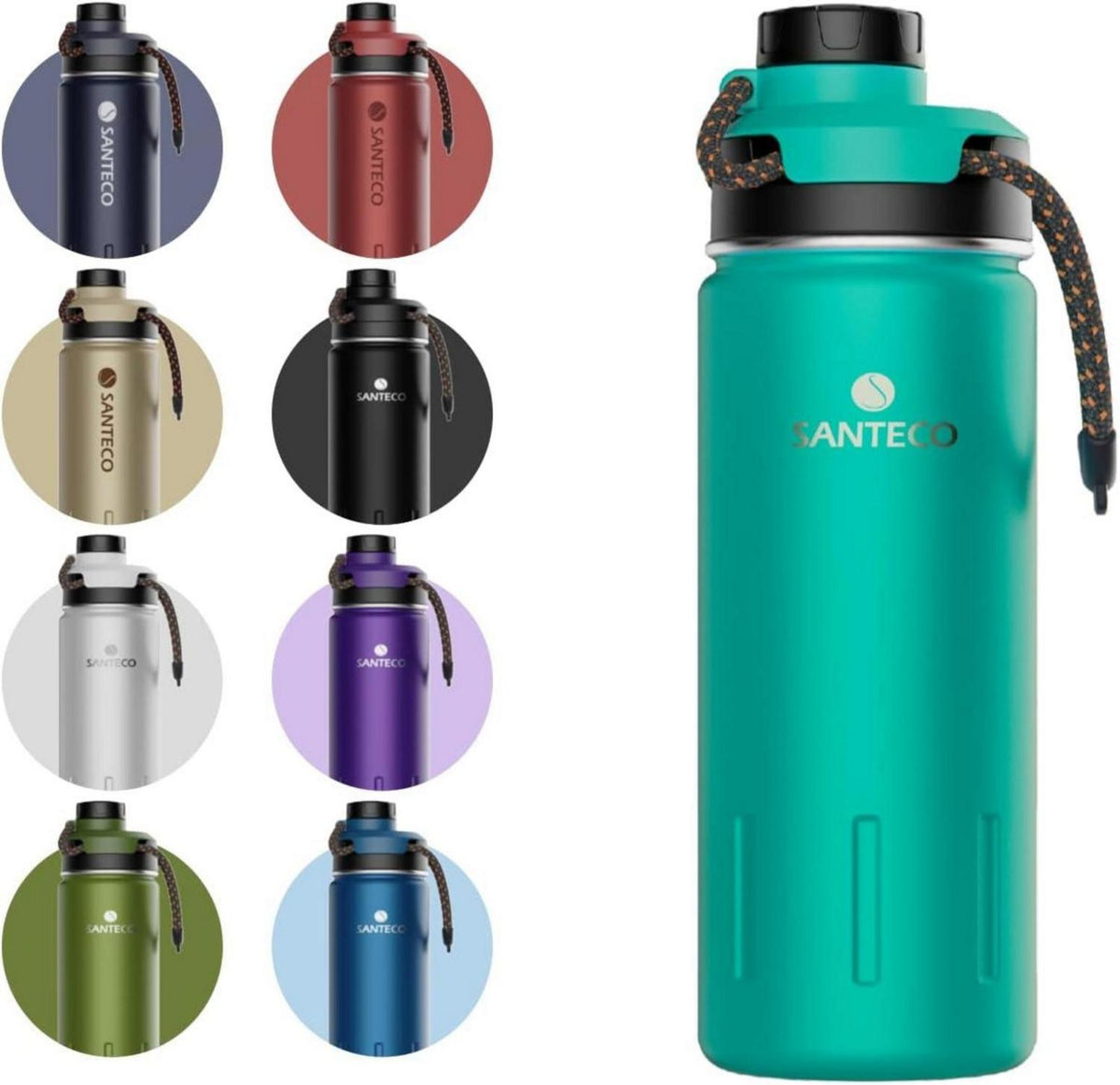 Isolierte Trinkflasche aus Edelstahl 710ML Auslaufsicher Sportdeckel