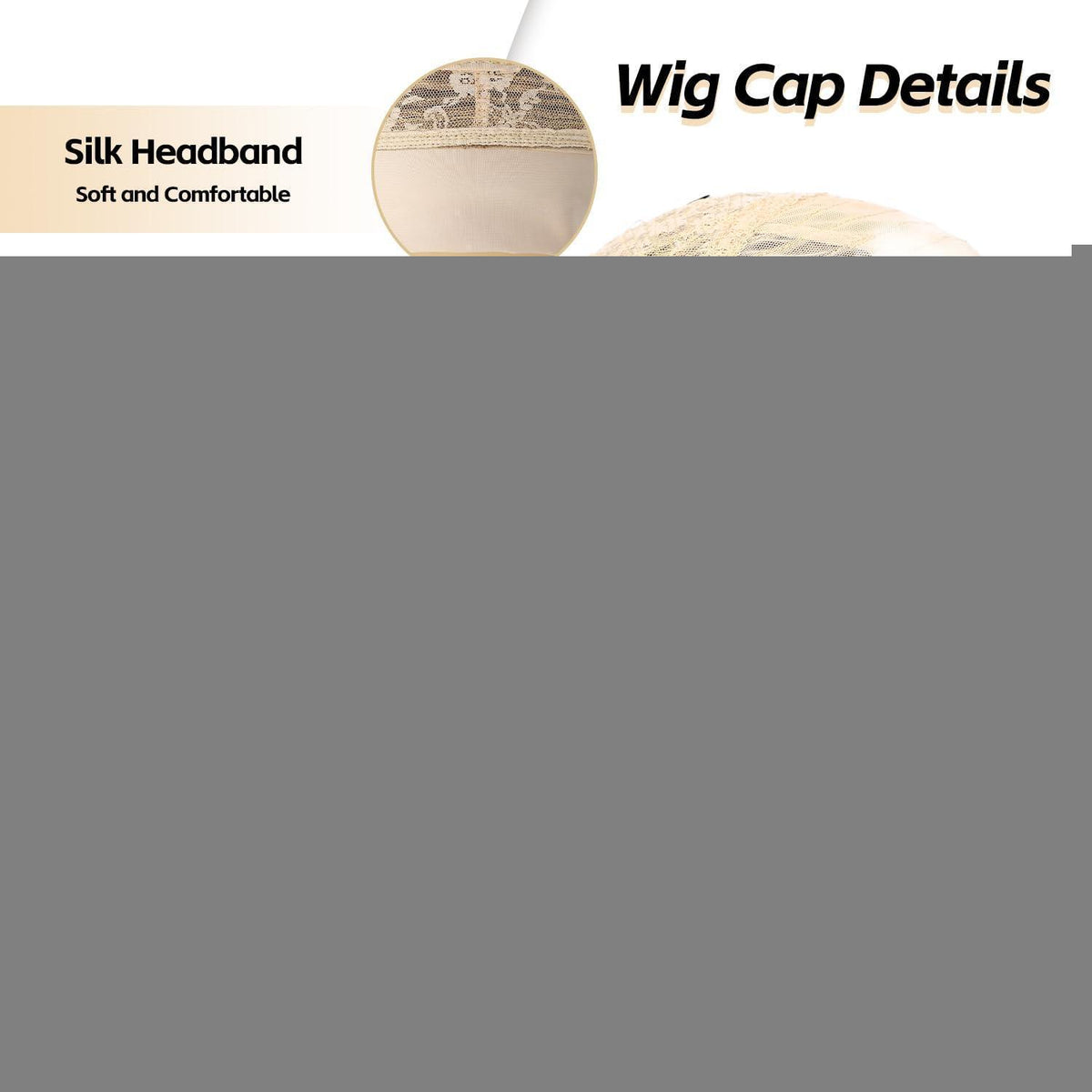 Blonde Wellen Stirnband Perücke – Synthetisch, 26 Zoll, Glueless