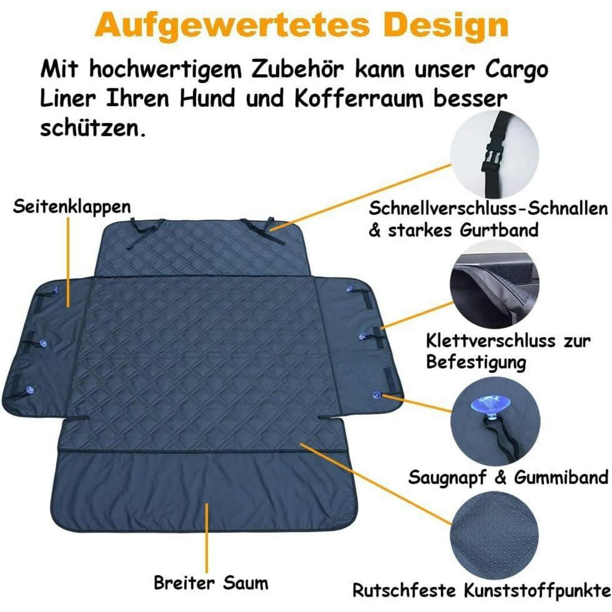 Hund Kofferraum Schutzmatte – Wasserdicht & Rutschfest 201x134cm
