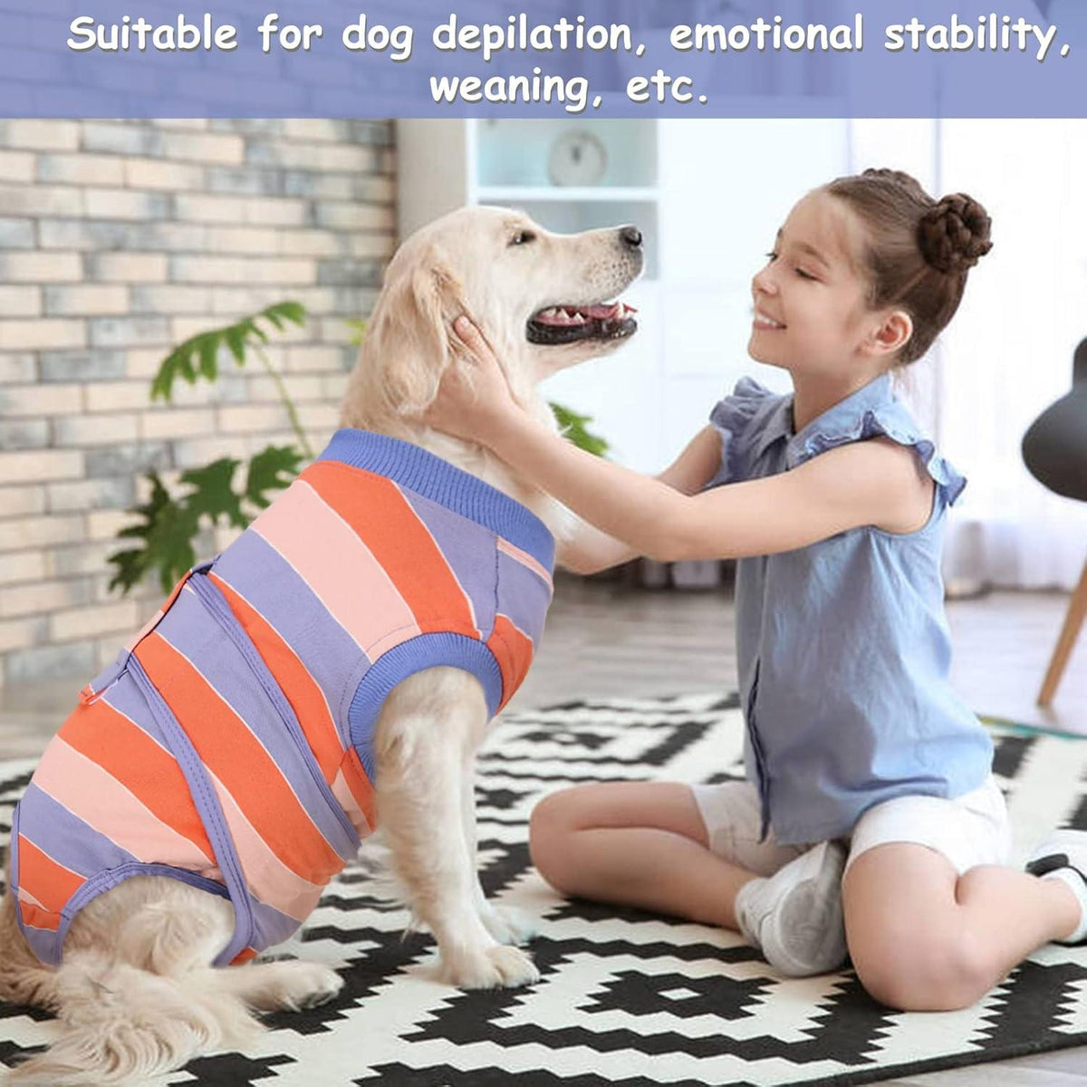Hundebody nach Kastration, atmungsaktiver Anzug für Hunde OPXS Orange