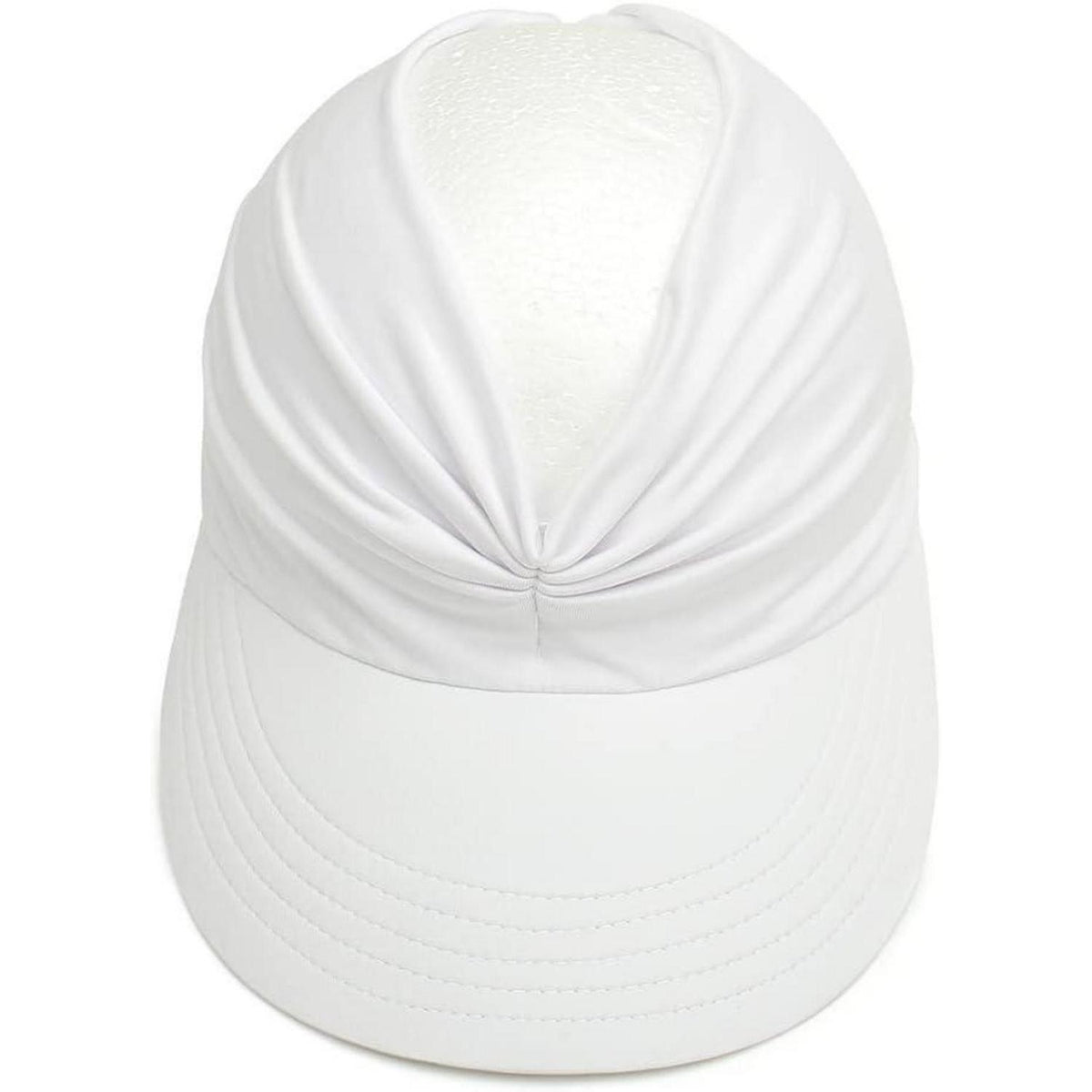 Damen Sonnenhut Visor - UV-Schutz für Strand & Sport, Weiß