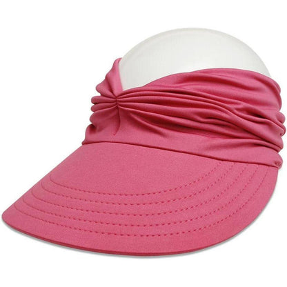 Damen Sonnenhut Visor – Rosenrot, UV-Schutz & Vielseitig