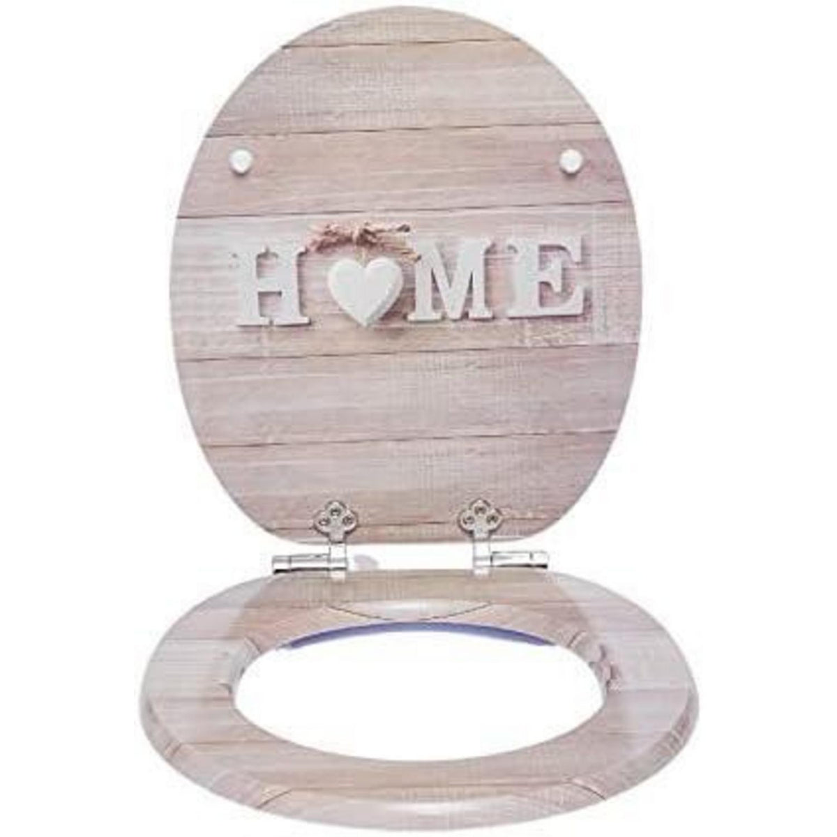 WC-Sitz mit Absenkautomatik, antibakteriell, MDF, universell passend