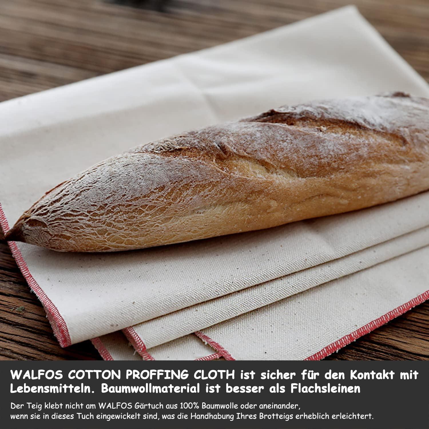 Professionelles Leinentuch zum Brot Backen Teigtuch (75x45cm - 2