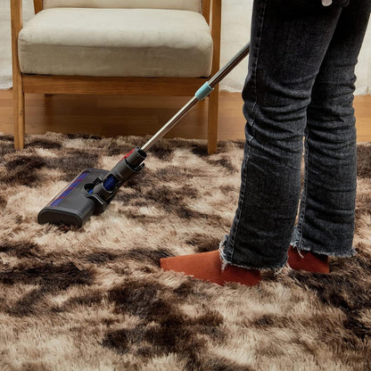 Hochflor Shaggy Teppich Super weich Flauschig Braun 80 x 150 cm