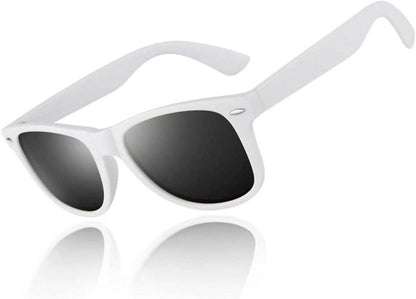 Polarisierte Sonnenbrille Retro Vintage Stil UV400 3CE Mattweißer