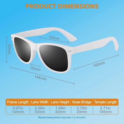 LINVO Polarisierte Sonnenbrille Vintage Style | Unisex Retro UV400 Cat 3 CE 1