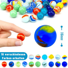160er Hakacc Glasmurmeln 16mm bunt Kinder Spiel Deko & DIY