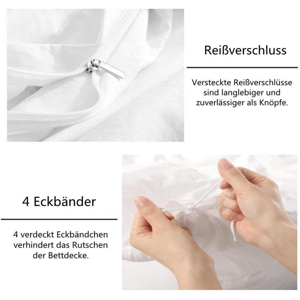 Boho Bettwäsche Set 135x200 Schwarz Gold Mandala Mikrofaser