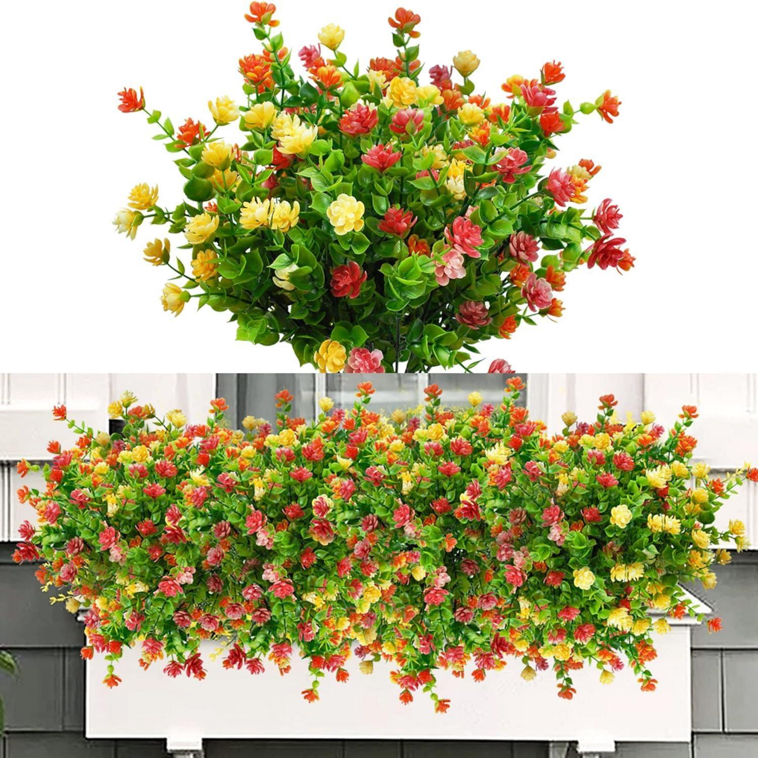 Künstliche Blumen Balkon Kunstblumen wetterfest UV-beständig Outdoor
