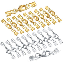 20 Karabinerverschlüsse für Schmuckherstellung - Silber & Gold