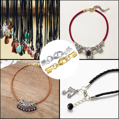 20 Karabinerverschlüsse für Schmuckherstellung - Silber & Gold