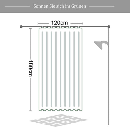 Duschvorhang 120x180 grün Pflanzen Badvorhang Bananenblatt Bad Vorhang Anti-Schimmel wasserdicht