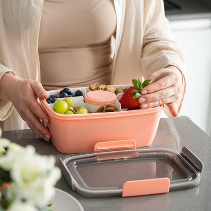 Lunchbox Erwachsene 2000ML Auslaufsicher Bento Box Salatbehälter to Go