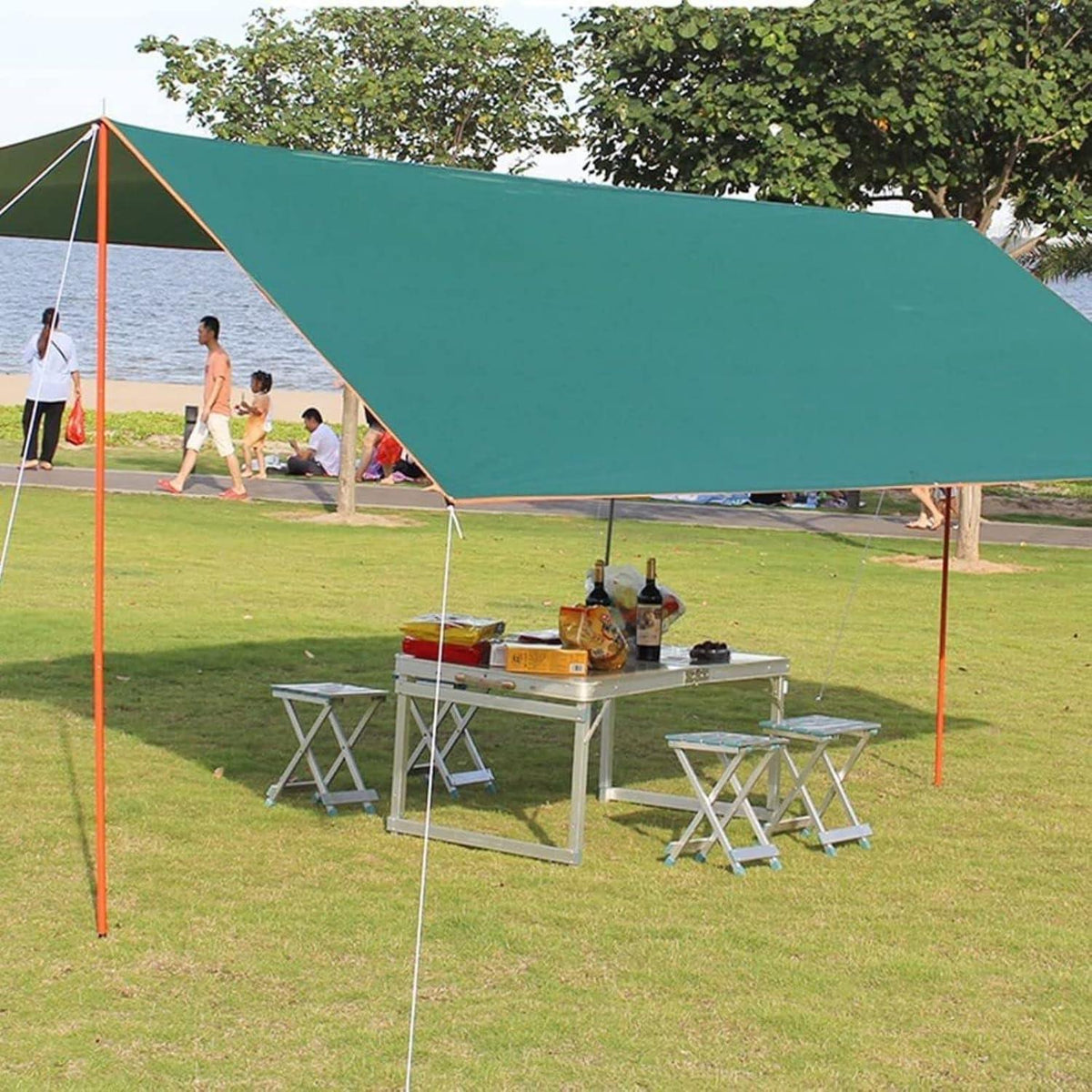 Zeltplane 3x4m Ultraleicht Wasserdicht Mit