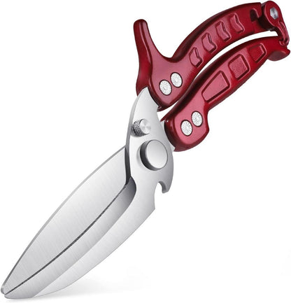 Geflügelschere Heavy Duty Schneiden Knochen Fleisch Gemüse Rot