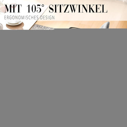 Drehbarer Esszimmerstuhl Set Dunkelgrau Samt 4er Set