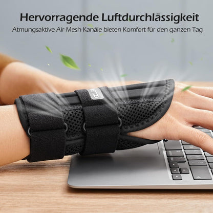 Handgelenkbandage mit 3 Schienen für Arthritis und Sehnenentzündung