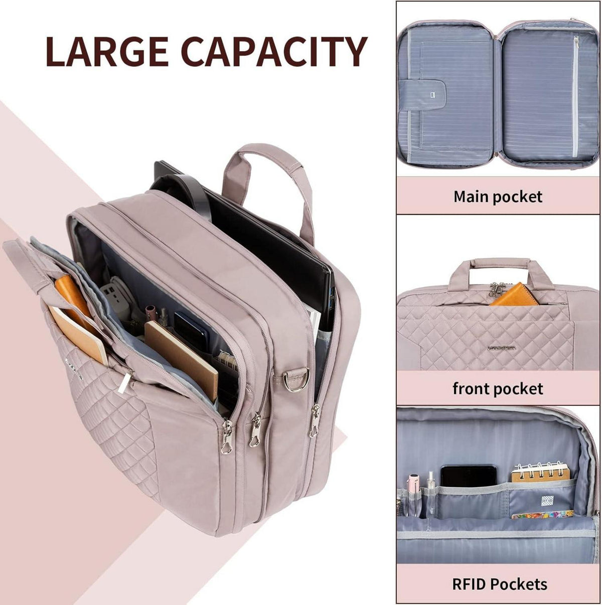Laptoptasche 17 Zoll Damen Notebooktasche Aktentasche Tablet