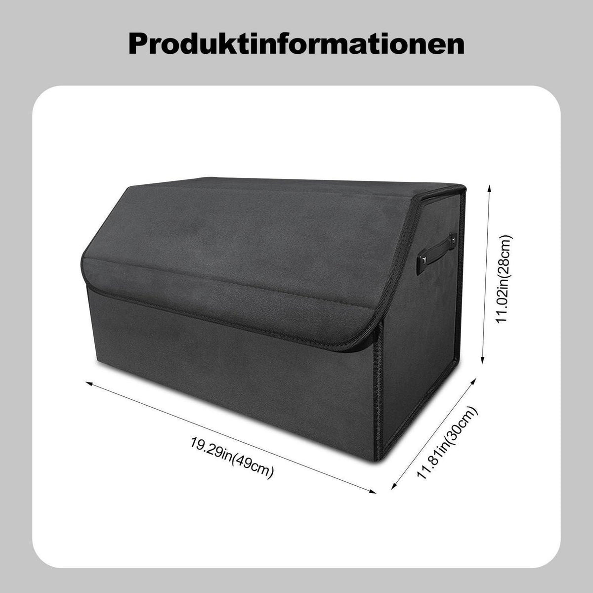 Kofferraum Organizer zusammenklappbar mit Fächern & Deckel