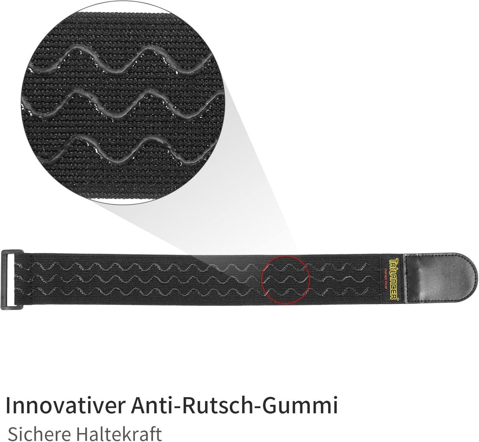 Trilancer Elastische Cinch Straps 2x18 Zoll 4 Stück für