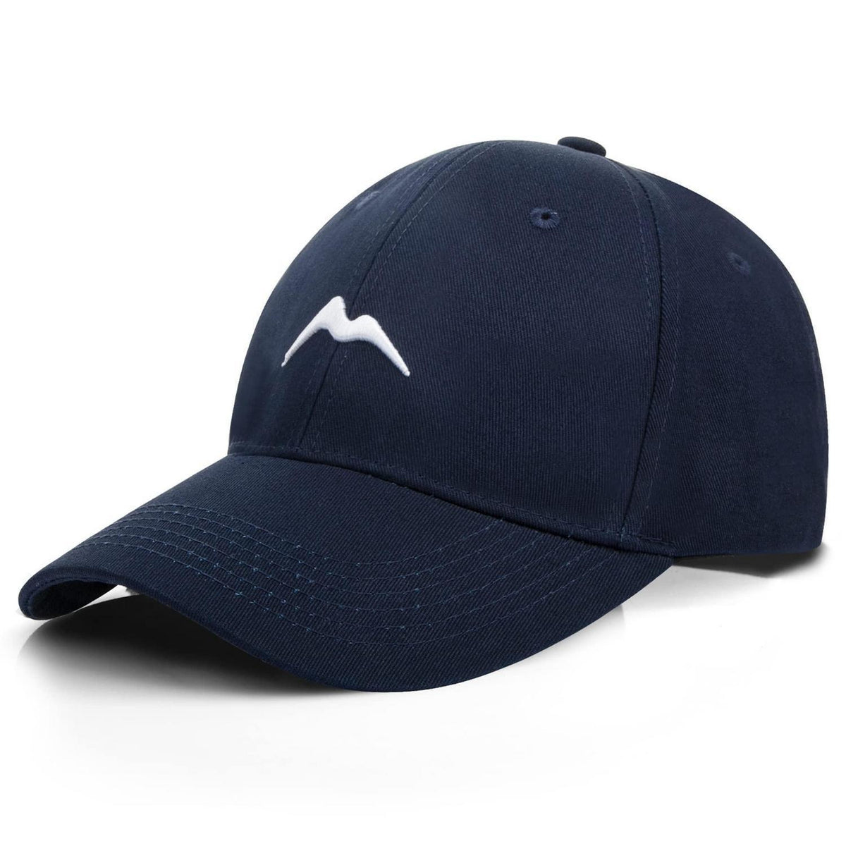 Baumwoll Baseball Cap Damen Herren Atmungsaktiv Dunkelblau
