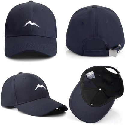 Baumwoll Baseball Cap Herren Damen Atmungsaktiv Blau