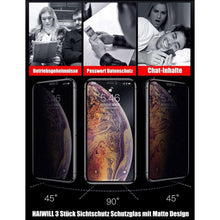 3er Pack mattes Privacy Schutzglas für iPhone 12 Pro Max