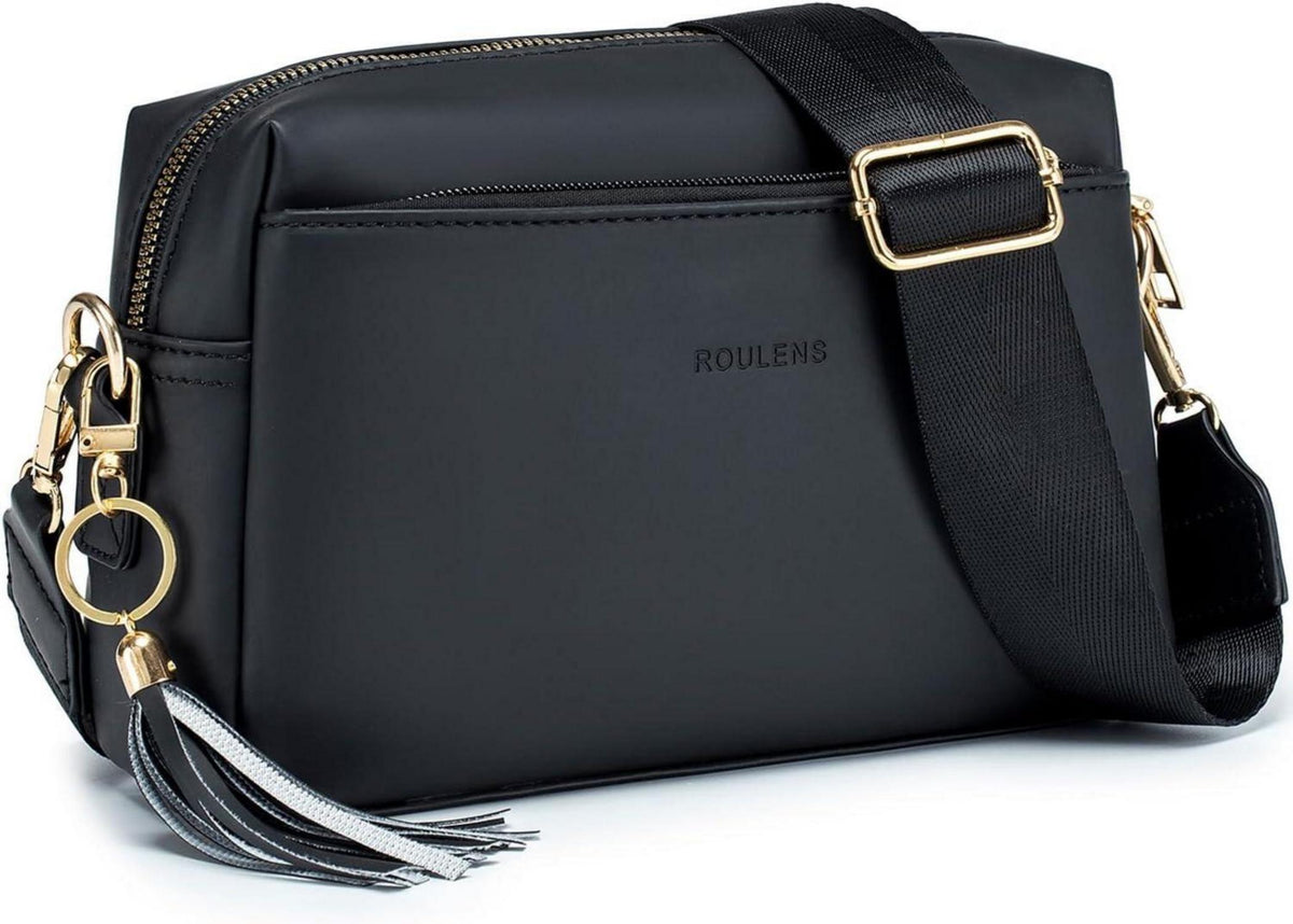 Damen Handy Umhängetasche veganem Leder Crossbody Schultertasche