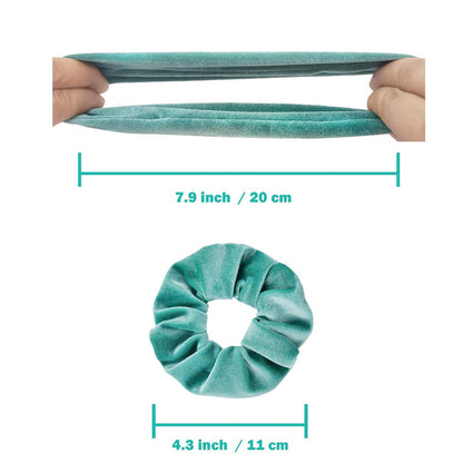 Neon Haargummis Mädchen 80er Jahre Samt Scrunchy Haare 12 Stück
