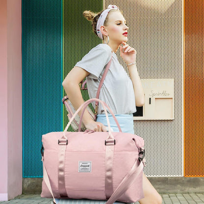 Damen Reisetasche Weekender Wasserdicht 25L Fitness Tasche