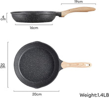 Antihaft Aluminium Bratpfanne 20 cm Induktion Gas langlebige