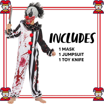 Jungen Killer Clown Kostüm mit Maske für Halloween