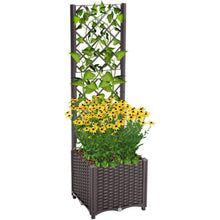 Mingone Pflanzkübel Spalier Rattan Kletterpflanzenkasten