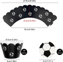 Fußball Cupcake Topper 36 Stücke Muffin Deko Papier Wrapper