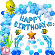 Meer Geburtstagsdeko Kinder Unterwasserwelt Partyset Blau