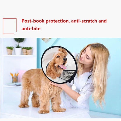 Verstellbares Halsband Anti-Bite Schutzkragen für Große Hunde 38-43cm