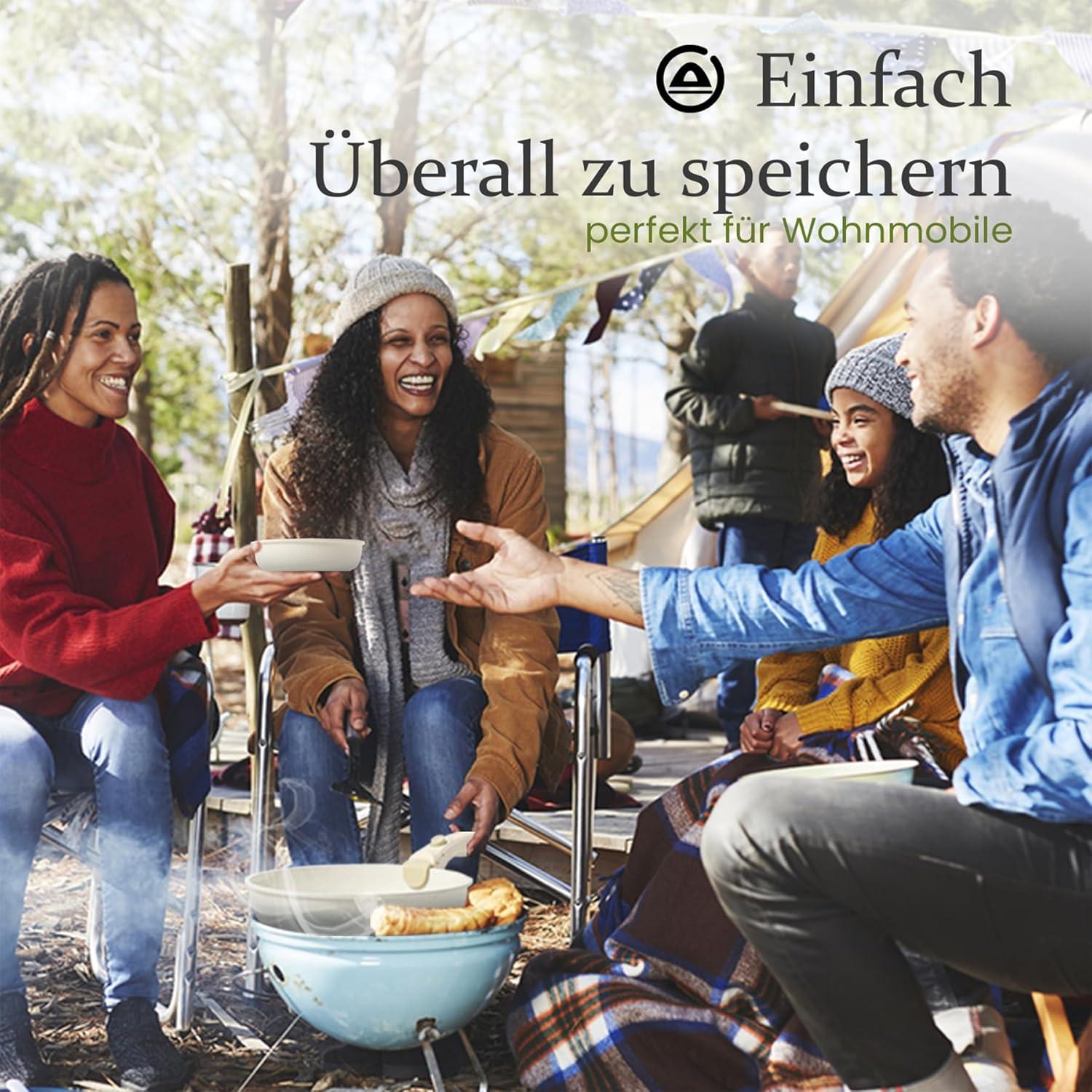 11-teiliges Pfannenset abnehmbaren Griffen Induktion Ofenfest