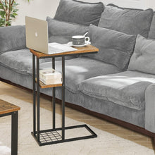 YMYNY Beistelltisch C-Form Kaffeetisch Vintage Design