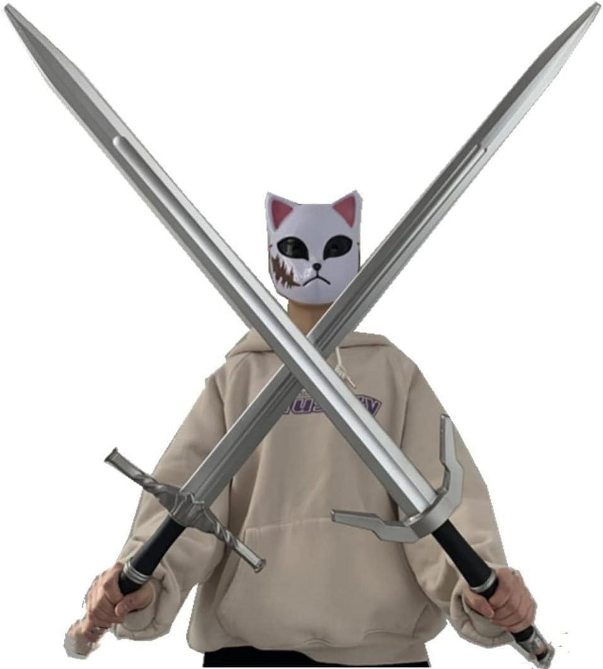 Halloween Cosplay Schwerter Juwelen Doppelschwert LARP 105cm