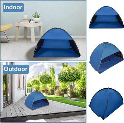 Pop Up Strand Sonnenzelt Mini Sonnenschutzzelt Blau Outdoor Camping