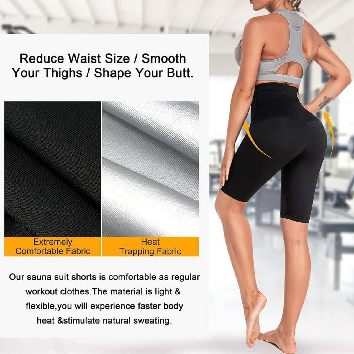Saunahose Damen Hot Thermo Sweat Schwitzhose für Frauen S-M