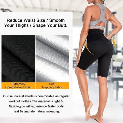 Saunahose Damen Hot Thermo Sweat Schwitzhose für Frauen S-M