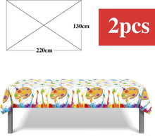 2er Party Tischdecken 130x220cm Kunststoff Splashmat