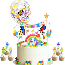 Tortendeko Einschulung Schulkind Girlande ABC 123 Zuckertüte Kuchen