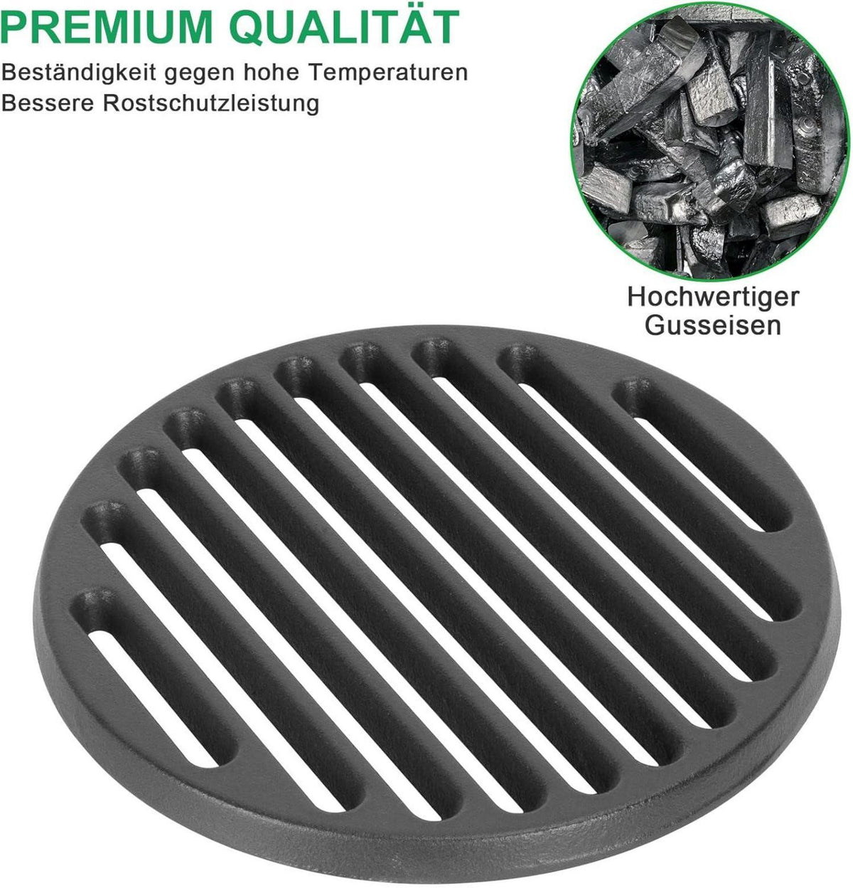 Feuerrost Gussrost Ø 20cm Ofenrost für viele Kamine & Öfen