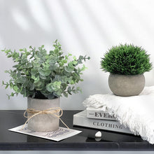 Künstliche Pflanzen Eukalyptus 4er Set Plastik Innen Deko