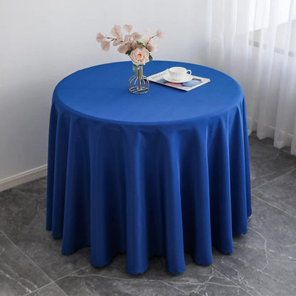 Runde Tischdecke Dunkelblau 360cm – Polyester Tischwäsche für Party & Hochzeit